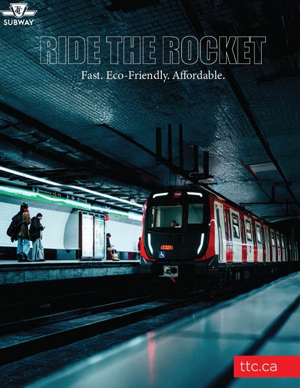 TTC Subway — Ride the Rocket poster